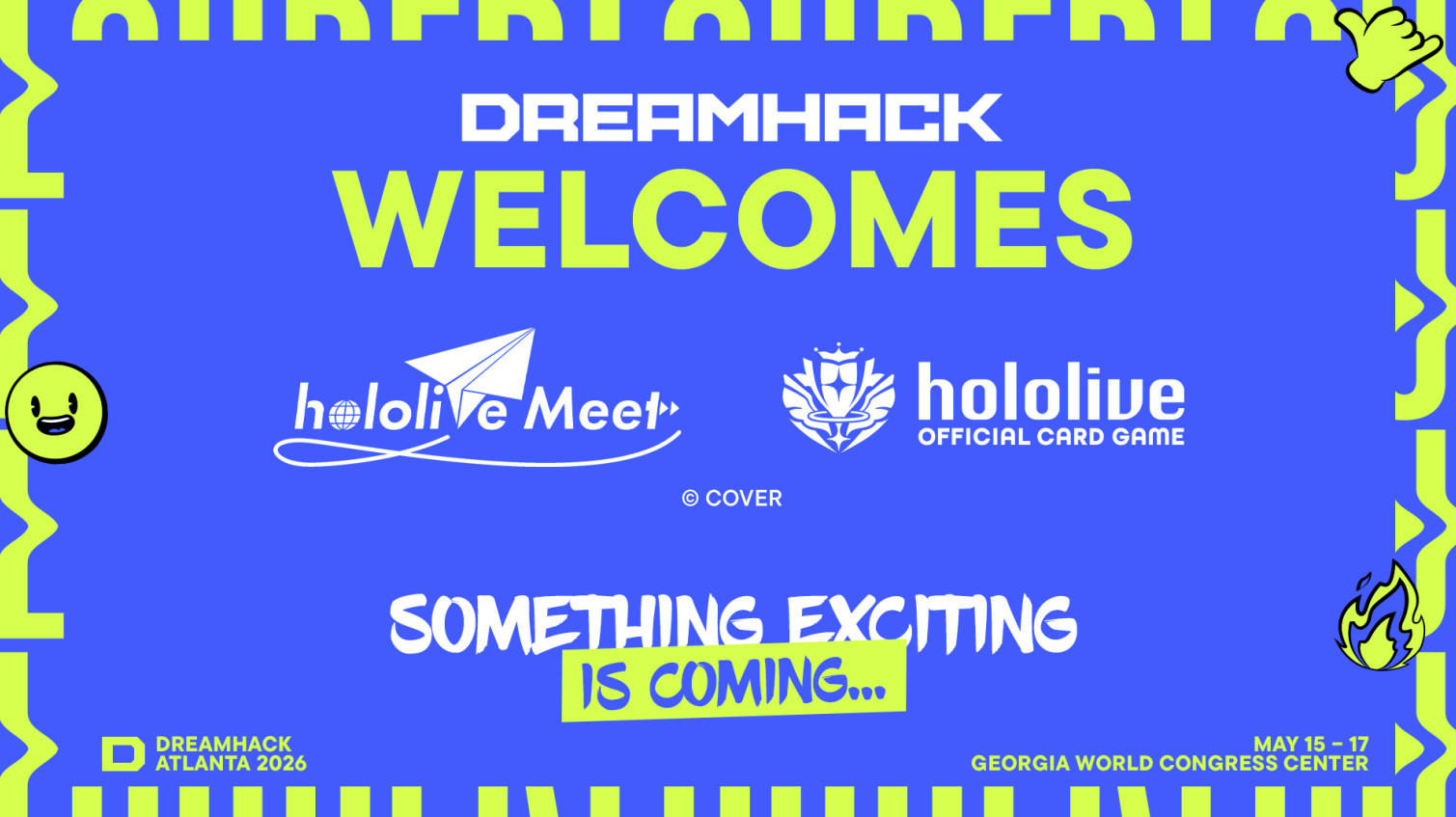 DreamHackATL frontpage Hololive