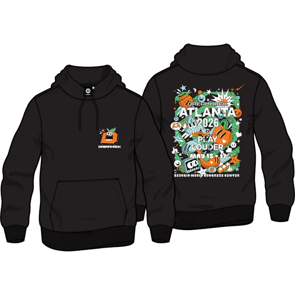 DreamHack Atlanta 2026 Pullover Hoodie Black ATL26