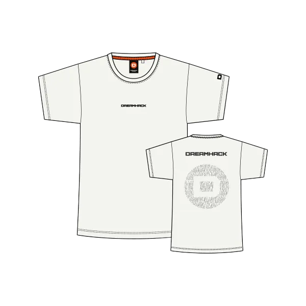 DreamHack Digital Frequency Short Sleeve T Shirt White ATL26