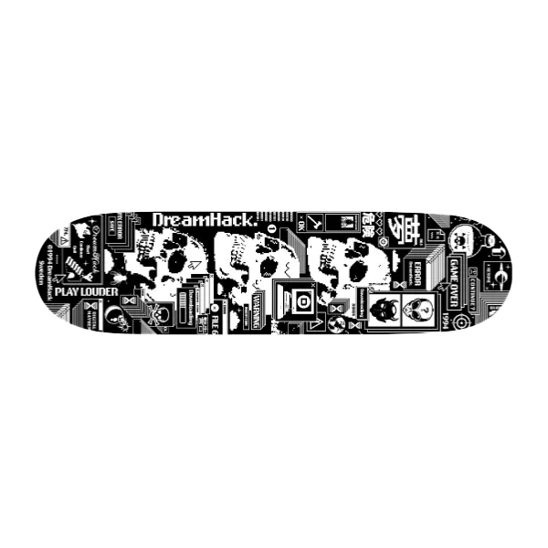 DreamHack Skateboard Deck Black ATL26