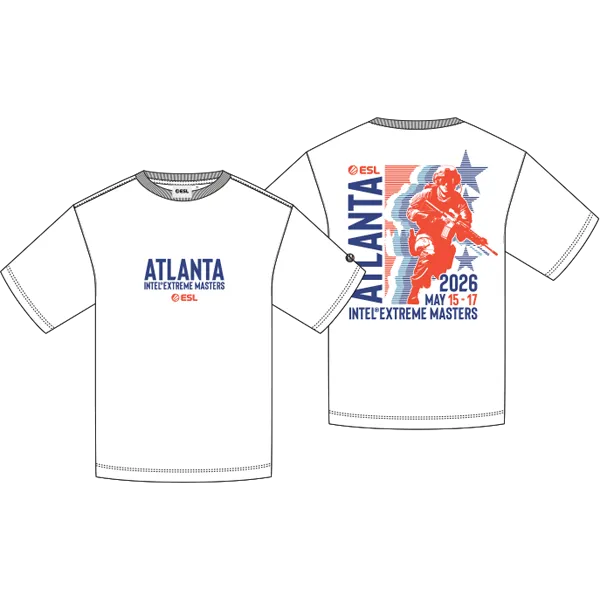 IEM Atlanta 2026 Seal 6 Short Sleeve T Shirt White ATL26